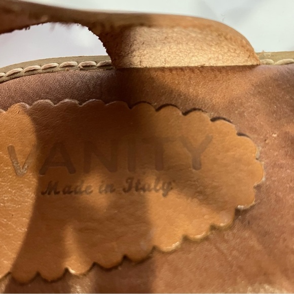 Vanity genuine leather gladiator sandals made in Italy women’s size 36 festival - Picture 5 of 8